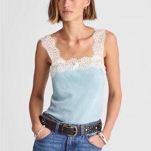 NWT Alexa Chung for Madewell Charlotte Satin Camisole